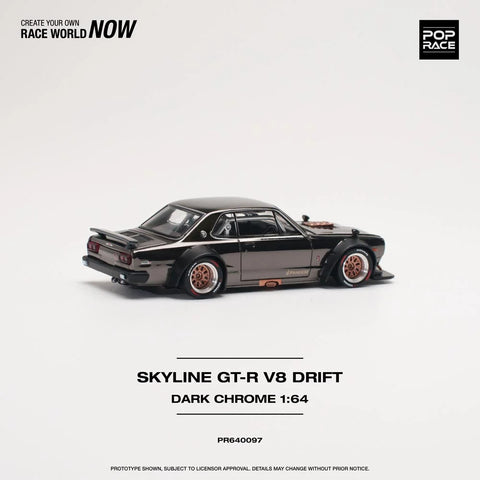 Nissan Skyline GT-R V8 Drift Hakosuka Dark Chrome