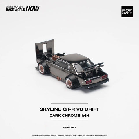 Nissan Skyline GT-R V8 Drift Hakosuka Dark Chrome